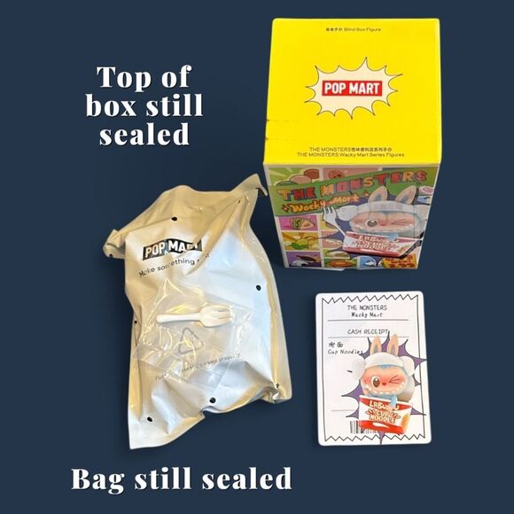 Pop Mart Wacky Mart The Monsters Figurine Cup Noodles - Picture 7 of 16